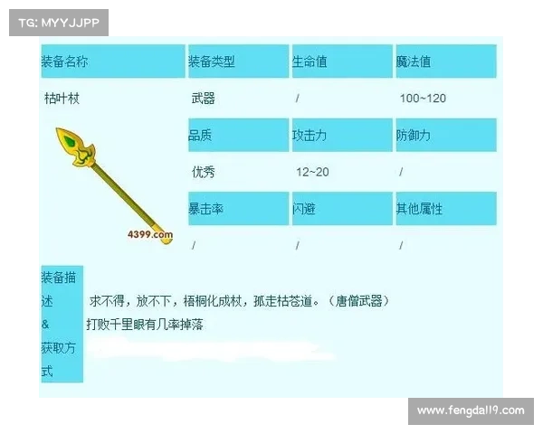 枯叶杖属性解析及最佳装备搭配推荐攻略 枯叶杖属性解析及最佳装备搭配推荐攻略